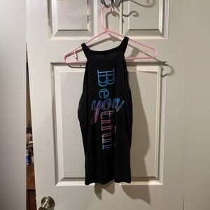 Rocker Tank Top Black Large